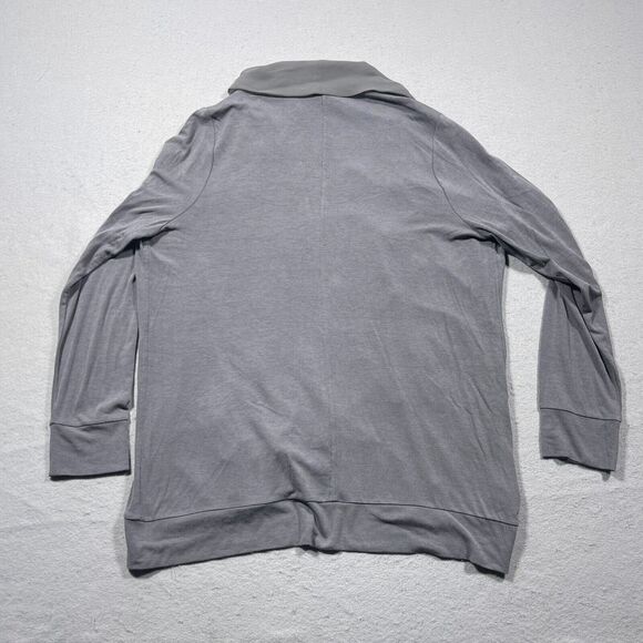 Ann Taylor LOFT Cardigan Sweater Women's XL Open Front Gray Modal Wool‎ NWT - Picture 8 of 9